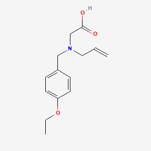 molecular formula C14H19NO3 B7498913 2-[(4-Ethoxyphenyl)methyl-prop-2-enylamino]acetic acid 