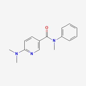 molecular formula C15H17N3O B7498921 6-(dimethylamino)-N-methyl-N-phenylpyridine-3-carboxamide 
