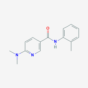 molecular formula C15H17N3O B7498928 6-(dimethylamino)-N-(2-methylphenyl)pyridine-3-carboxamide 