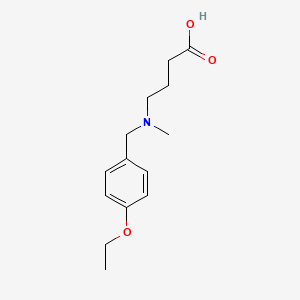 molecular formula C14H21NO3 B7498935 4-[(4-Ethoxyphenyl)methyl-methylamino]butanoic acid 
