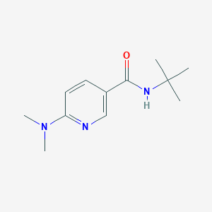 molecular formula C12H19N3O B7498940 N-tert-butyl-6-(dimethylamino)pyridine-3-carboxamide 