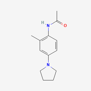 molecular formula C13H18N2O B7498953 N-(2-methyl-4-pyrrolidin-1-ylphenyl)acetamide 
