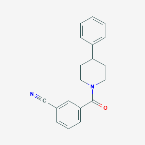 molecular formula C19H18N2O B7498961 3-(4-Phenylpiperidine-1-carbonyl)benzonitrile 