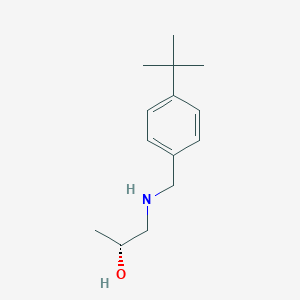 molecular formula C14H23NO B7498971 (2R)-1-[(4-tert-butylphenyl)methylamino]propan-2-ol 