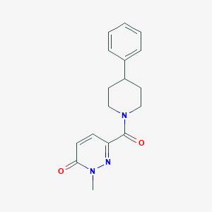 molecular formula C17H19N3O2 B7498979 2-Methyl-6-(4-phenylpiperidine-1-carbonyl)pyridazin-3-one 