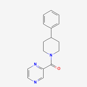 molecular formula C16H17N3O B7499043 (4-Phenylpiperidin-1-yl)-pyrazin-2-ylmethanone 