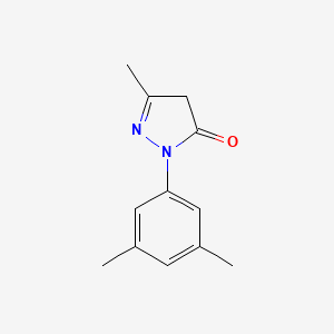 molecular formula C12H14N2O B7499056 1-(3,5-dimethylphenyl)-3-methyl-4,5-dihydro-1H-pyrazol-5-one 