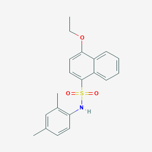 molecular formula C20H21NO3S B7499071 N-(2,4-dimethylphenyl)-4-ethoxynaphthalene-1-sulfonamide 