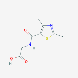 molecular formula C8H10N2O3S B7499080 N-[(2,4-dimethyl-1,3-thiazol-5-yl)carbonyl]glycine 