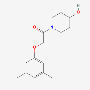 molecular formula C15H21NO3 B7499165 2-(3,5-Dimethylphenoxy)-1-(4-hydroxypiperidin-1-yl)ethanone 