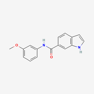 molecular formula C16H14N2O2 B7499223 N-(3-methoxyphenyl)-1H-indole-6-carboxamide 