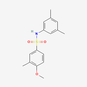 molecular formula C16H19NO3S B7499248 N-(3,5-dimethylphenyl)-4-methoxy-3-methylbenzenesulfonamide 