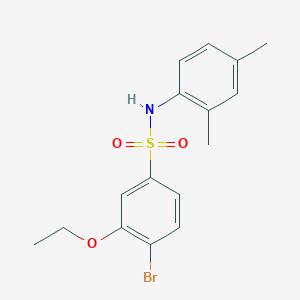 molecular formula C16H18BrNO3S B7499328 4-bromo-N-(2,4-dimethylphenyl)-3-ethoxybenzenesulfonamide 