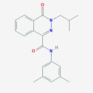 molecular formula C21H23N3O2 B7499343 N-(3,5-dimethylphenyl)-3-(2-methylpropyl)-4-oxophthalazine-1-carboxamide 