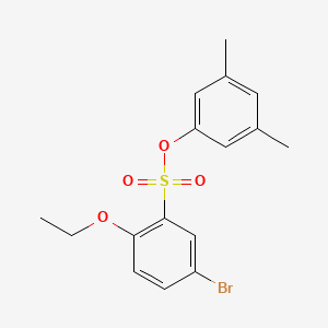 molecular formula C16H17BrO4S B7499350 (3,5-Dimethylphenyl) 5-bromo-2-ethoxybenzenesulfonate 