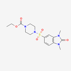 ethyl 4-[(1,3-dimethyl-2-oxo-2,3-dihydro-1H-benzimidazol-5-yl)sulfonyl]piperazine-1-carboxylate