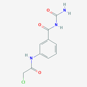 molecular formula C10H10ClN3O3 B7499456 3-Chloroacetamido-benzoylurea 
