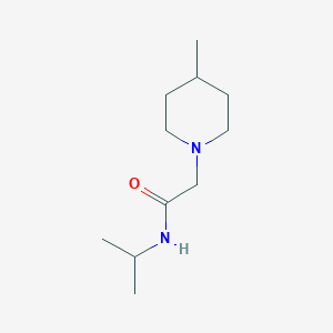 molecular formula C11H22N2O B7499470 2-(4-methylpiperidin-1-yl)-N-propan-2-ylacetamide 