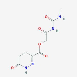 molecular formula C9H12N4O5 B7499497 [2-(methylcarbamoylamino)-2-oxoethyl] 6-oxo-4,5-dihydro-1H-pyridazine-3-carboxylate 
