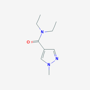 molecular formula C9H15N3O B7499507 N,N-diethyl-1-methylpyrazole-4-carboxamide 
