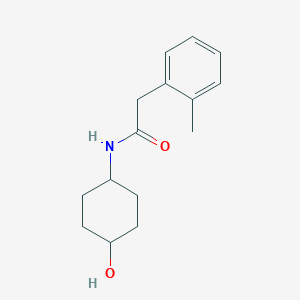 molecular formula C15H21NO2 B7499520 N-(4-hydroxycyclohexyl)-2-(2-methylphenyl)acetamide 