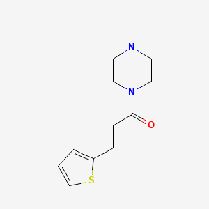molecular formula C12H18N2OS B7499556 1-(4-Methylpiperazin-1-yl)-3-thiophen-2-ylpropan-1-one 