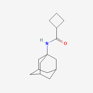 molecular formula C15H23NO B7499598 N-(1-adamantyl)cyclobutanecarboxamide 