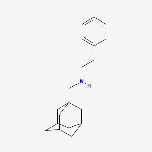 molecular formula C19H27N B7499605 N-(1-adamantylmethyl)-2-phenylethanamine 