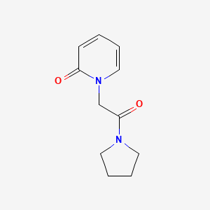 molecular formula C11H14N2O2 B7499618 1-(2-Oxo-2-pyrrolidin-1-ylethyl)pyridin-2-one 