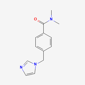 molecular formula C13H15N3O B7499634 4-(imidazol-1-ylmethyl)-N,N-dimethylbenzamide 