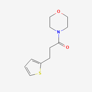 molecular formula C11H15NO2S B7499655 1-(Morpholin-4-yl)-3-(thiophen-2-yl)propan-1-one 