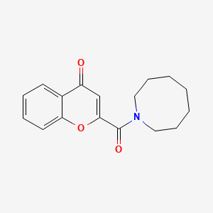molecular formula C17H19NO3 B7499661 2-(Azocane-1-carbonyl)chromen-4-one 