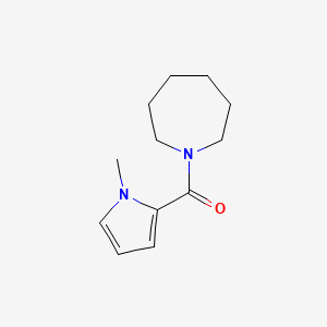 molecular formula C12H18N2O B7499682 Azepan-1-yl-(1-methylpyrrol-2-yl)methanone 