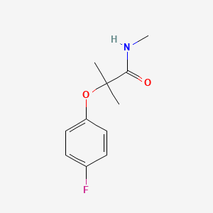 molecular formula C11H14FNO2 B7499687 2-(4-fluorophenoxy)-N,2-dimethylpropanamide 