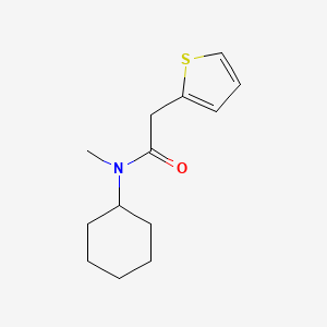 molecular formula C13H19NOS B7499703 N-cyclohexyl-N-methyl-2-thiophen-2-ylacetamide 