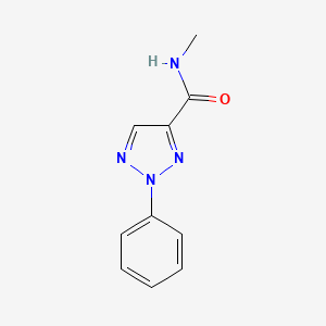molecular formula C10H10N4O B7499727 N-methyl-2-phenyltriazole-4-carboxamide 