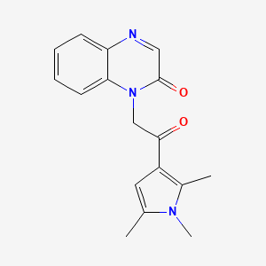 molecular formula C17H17N3O2 B7499752 1-[2-Oxo-2-(1,2,5-trimethylpyrrol-3-yl)ethyl]quinoxalin-2-one 