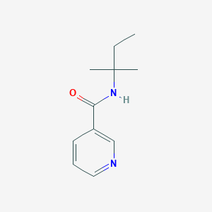 molecular formula C11H16N2O B7499767 N-(2-methylbutan-2-yl)pyridine-3-carboxamide 
