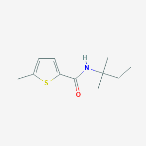 molecular formula C11H17NOS B7499802 5-methyl-N-(2-methylbutan-2-yl)thiophene-2-carboxamide 