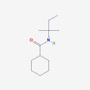 molecular formula C12H23NO B7499833 N-(2-methylbutan-2-yl)cyclohexanecarboxamide 
