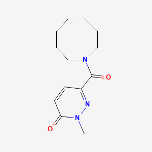 molecular formula C13H19N3O2 B7499845 6-(Azocane-1-carbonyl)-2-methylpyridazin-3-one 