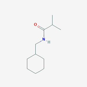 molecular formula C11H21NO B7499855 N-(cyclohexylmethyl)-2-methylpropanamide 