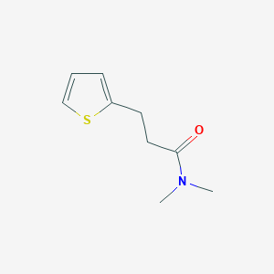 molecular formula C9H13NOS B7499875 N,N-dimethyl-3-thiophen-2-ylpropanamide 