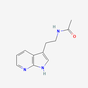 molecular formula C11H13N3O B7499888 N-(2-(1H-Pyrrolo[2,3-b]pyridine-3-yl)ethyl)acetamide 