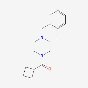 Cyclobutyl-[4-[(2-methylphenyl)methyl]piperazin-1-yl]methanone