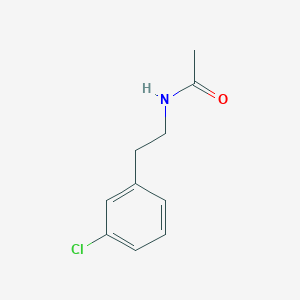 molecular formula C10H12ClNO B7499932 N-[2-(3-氯苯基)乙基]乙酰胺 
