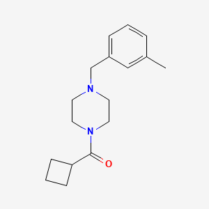 molecular formula C17H24N2O B7499946 Cyclobutyl-[4-[(3-methylphenyl)methyl]piperazin-1-yl]methanone 