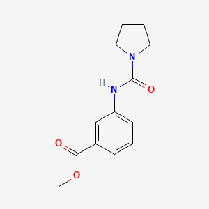 molecular formula C13H16N2O3 B7499960 Methyl 3-(pyrrolidine-1-carbonylamino)benzoate 