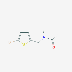 molecular formula C8H10BrNOS B7499967 N-[(5-bromothiophen-2-yl)methyl]-N-methylacetamide 