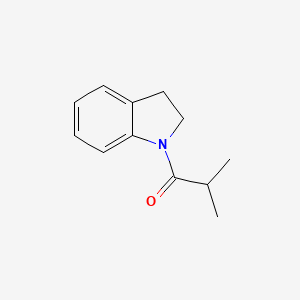 molecular formula C12H15NO B7499976 1-(2,3-Dihydroindol-1-yl)-2-methylpropan-1-one 